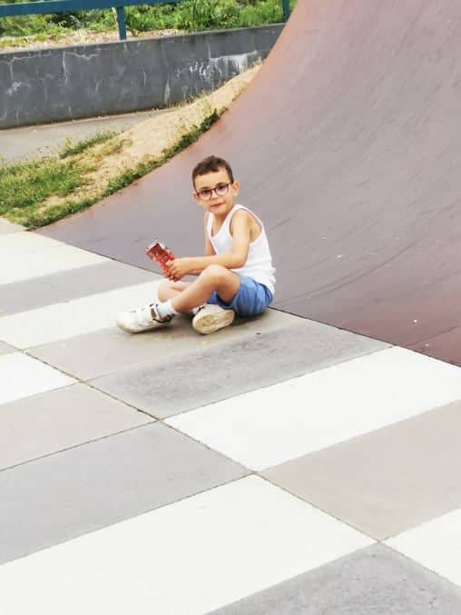 boy wearing eyeglasses